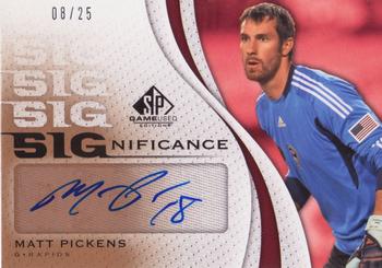 2011 SP Game Used - SIGnificance #SIG-MP Matt Pickens Front