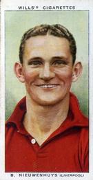 1939-40 Wills's Association Footballers #37 Berry Nieuwenhuys Front