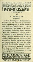 1939-40 Wills's Association Footballers #49 Victor Woodley Back