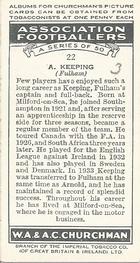 1938 Churchman's Association Footballers 1st Series #22 Michael Keeping Back