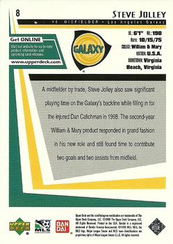 1999 Upper Deck MLS #8 Steve Jolley Back