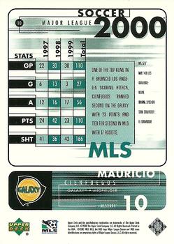 2000 Upper Deck MLS #10 Mauricio Cienfuegos Back
