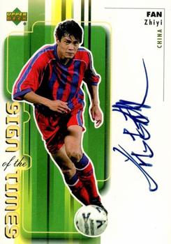 2000 Upper Deck MLS - Sign of the Times #FZ Fan Zhiyi Front
