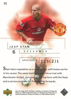 2001 Upper Deck Manchester United #51 Jaap Stam Back