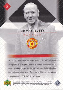 2002 Upper Deck Manchester United #3 Sir Matt Busby Back