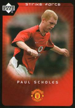 2003 Upper Deck Manchester United Strike Force #27 Paul Scholes Front