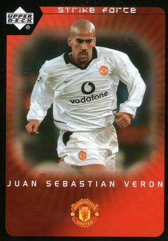 2003 Upper Deck Manchester United Strike Force #51 Juan Sebastian Veron Front