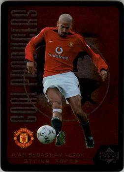 2003 Upper Deck Manchester United Strike Force - Goal Producers #GP9 Juan Sebastian Veron Front