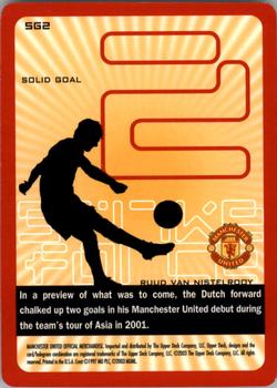 2003 Upper Deck Manchester United Strike Force - Solid Goal #SG2 Ruud van Nistelrooy Back