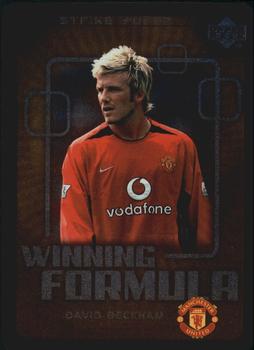 2003 Upper Deck Manchester United Strike Force - Winning Formula #WF1 David Beckham Front