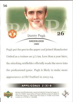 2004 SP Authentic Manchester United #56 Danny Pugh Back