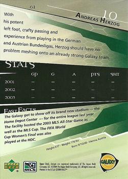2004 Upper Deck MLS #61 Andreas Herzog Back