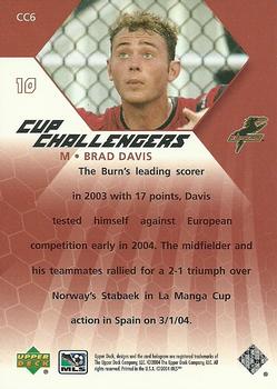 2004 Upper Deck MLS - Cup Challengers #CC6 Brad Davis Back