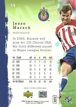 2006 Upper Deck MLS #14 Jesse Marsch Back