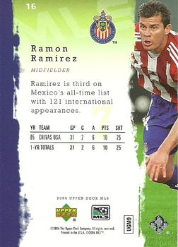 2006 Upper Deck MLS #16 Ramon Ramirez Back