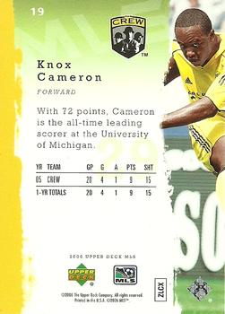 2006 Upper Deck MLS #19 Knox Cameron Back