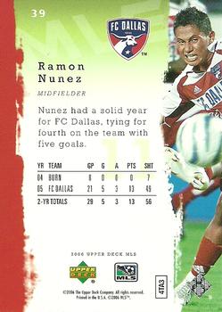 2006 Upper Deck MLS #39 Ramon Nunez Back