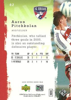 2006 Upper Deck MLS #42 Aaron Pitchkolan Back