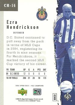 2006 Upper Deck MLS - Champions #CH-16 Ezra Hendrickson Back