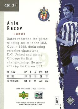 2006 Upper Deck MLS - Champions #CH-24 Ante Razov Back