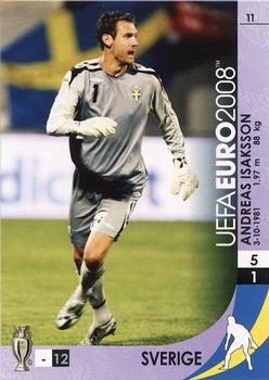 2008 Panini UEFA Euro #11 Andreas Isaksson Front
