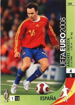 2008 Panini UEFA Euro #124 Andres Iniesta Front