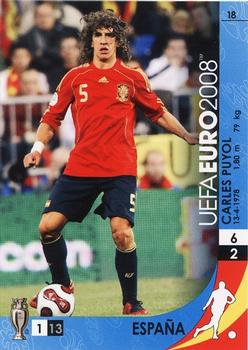 2008 Panini UEFA Euro #18 Carles Puyol Front