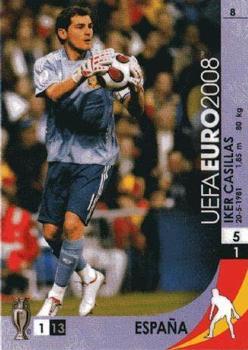 2008 Panini UEFA Euro #8 Iker Casillas Front