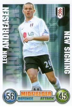 2007-08 Topps Match Attax Premier League Extra #NNO Leon Andreasen Front