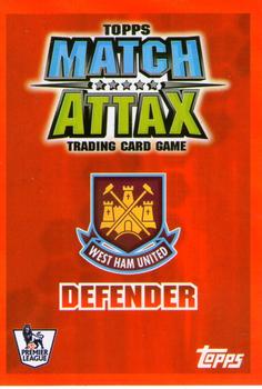 2007-08 Topps Match Attax Premier League Extra #NNO Daniel Gabbidon Back