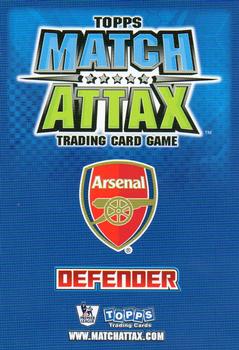 2008-09 Topps Match Attax Premier League Extra #NNO Mikael Silvestre Back