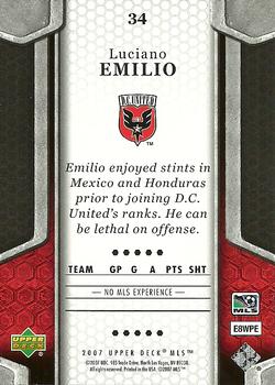 2007 Upper Deck MLS #34 Luciano Emilio Back