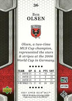2007 Upper Deck MLS #36 Ben Olsen Back