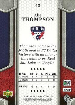 2007 Upper Deck MLS #43 Abe Thompson Back