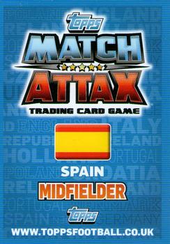 2012 Topps Match Attax Eurostars #165 Juan Mata Back