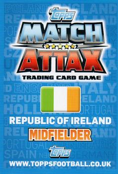 2012 Topps Match Attax Eurostars #143 James McCarthy Back
