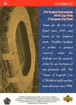 1998 Upper Deck England #76 Wembley Stadium Back