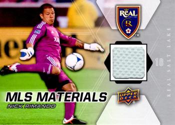 2012 Upper Deck MLS - MLS Materials #M-NR Nick Rimando Front