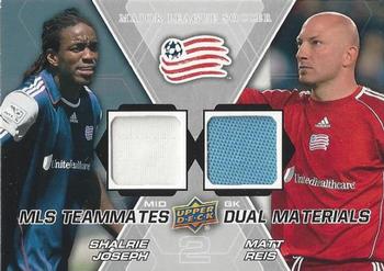 2012 Upper Deck MLS - MLS Teammates Dual Materials #TM-NE1 Matt Reis / Shalrie Joseph Front