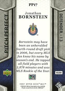 2007 Upper Deck MLS - Pitch Perfect #PP17 Jonathan Bornstein Back