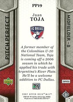 2007 Upper Deck MLS - Pitch Perfect #PP19 Juan Toja Back