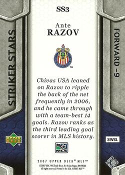2007 Upper Deck MLS - Striker Stars #SS3 Ante Razov Back