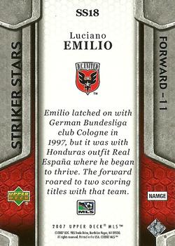 2007 Upper Deck MLS - Striker Stars #SS18 Luciano Emilio Back