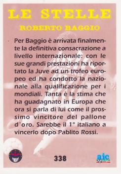 1994 Joker Italian League #338 Roberto Baggio Back