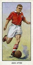 1955 D.C. Thomson / The Wizard Famous Footballers Coloured Mauve back #11 John Atyeo Front