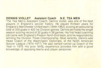 1978 New England Tea Men  #AC Dennis Viollet Back