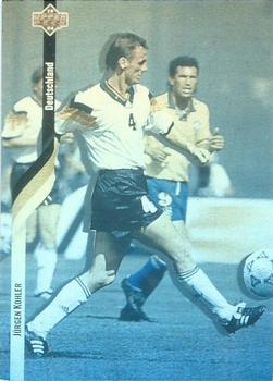 1994 Upper Deck World Cup Contenders English/Spanish - German Holograms Exchange #D3 Jurgen Kohler Front