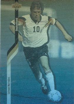 1994 Upper Deck World Cup Contenders English/Spanish - German Holograms Exchange #D4 Lothar Matthäus Front