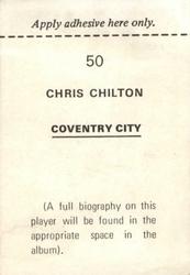 1972-73 FKS Wonderful World of Soccer Stars Stickers #50 Chris Chilton Back