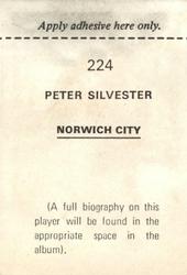 1972-73 FKS Wonderful World of Soccer Stars Stickers #224 Peter Silvester Back
